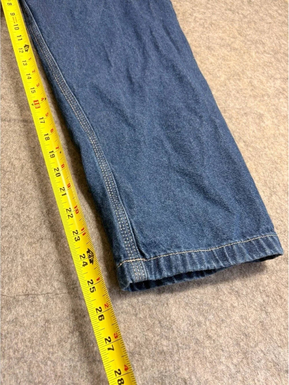 Berne Bib Overalls Mens XL Blue Denim Carpenter Workwear Utility